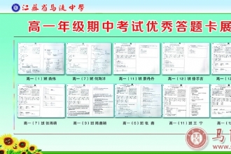 高一年级举办学生优秀课堂笔记和期中考试优秀答题卡展示活动